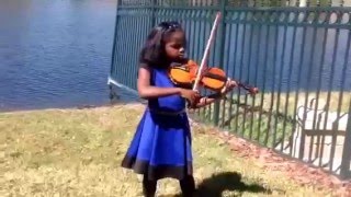 Eight-Year-Old Leah Flynn Performs Violin Cover of Hello by Adele