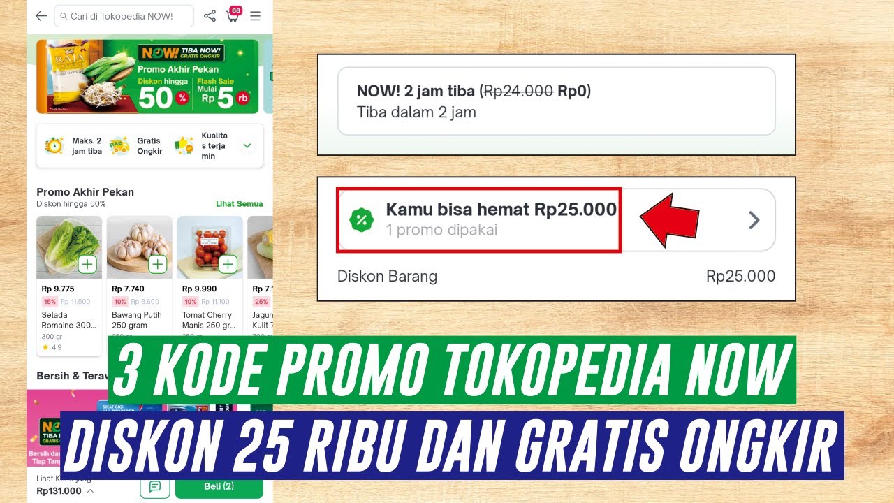 Update 3 Kode Promo Tokopedia NOW Terbaru di Bulan Maret | Promo ...
