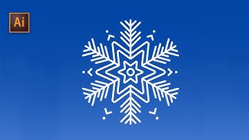 How to create make snowflake in Adobe Illustrator | #howto #illustrator #tutorial  #youtube #snow