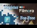 How to register  wondershare filmora  version 75