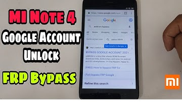 MI Note 4 Google Account Unlock /FRP Bypass 2021