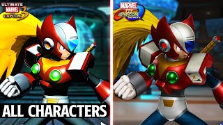 MVC Infinite vs Ultimate MVC 3  All Characters Comparison + Hyper Combo