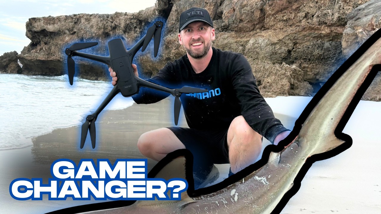 Drone Fishing Sharks in South Australia (Aeroo Pro Test)