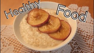 Oats porridge honey apple | healthy  food | breakfast | Veena's Kitchen