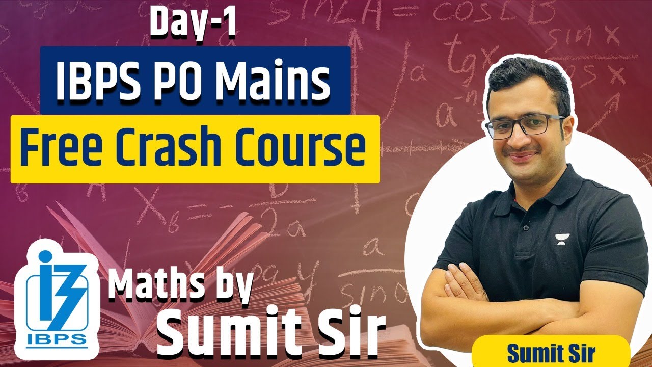 Maths Free Crash Course For IBPS PO Mains 2021-22 | Arithmetic DI ...