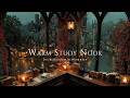 A Warm Candlelit Study Nook Above The Rainy Cobblestone Street Dark Academia Piano And Violin A Warm Candlelit Study Nook Above The Rainy Cobblestone Street Dark Academia Piano And Violin