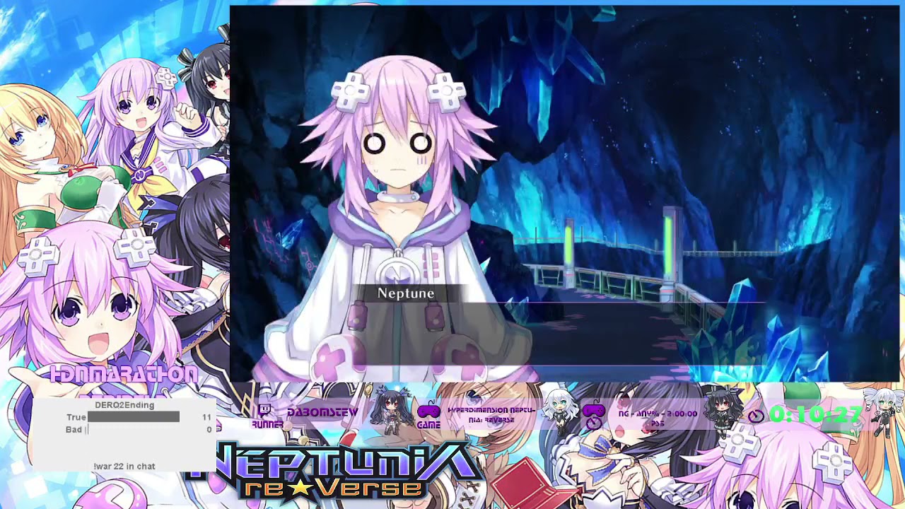 HDNMarathon Re;Birth 2 -Neptunia reVerse - New Game Any% Arrange Mode by dabomstew (