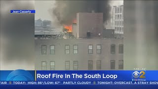 South Loop Fire Sends Smoke Billowing Into Air