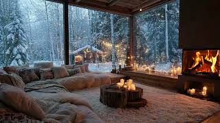 Peaceful Snow Night Piano ❄️ Soft Candle Glow for Deep Focus and Mental Ease screenshot 2