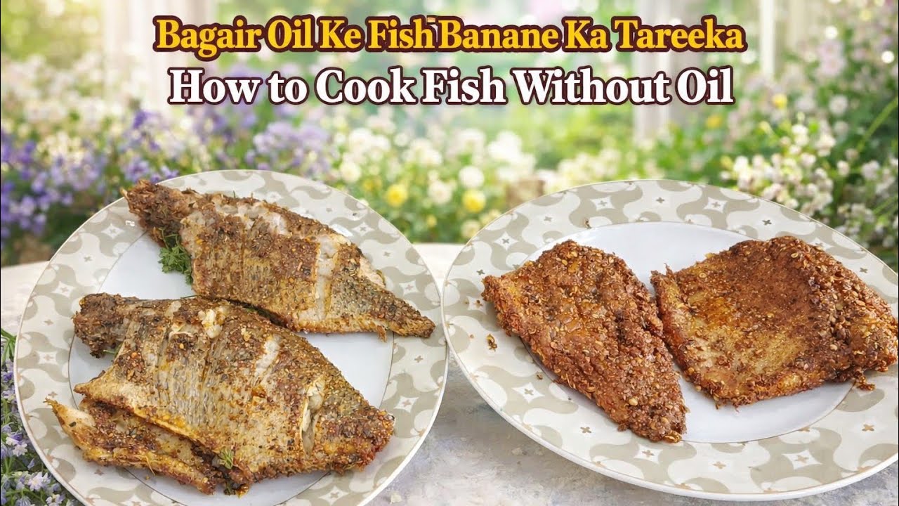 No Oil Fish Recipe  Healthy & Juicy Fish Without Oil | Weight Loss Friendly HabibSaher 😋