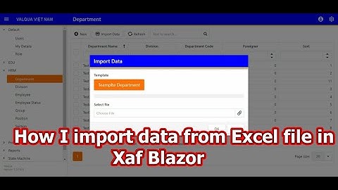 Xaf Blazor - How I import data from Excel file in Xaf Blazor