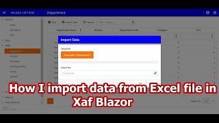 Xaf Blazor - How I import data from Excel file in Xaf Blazor