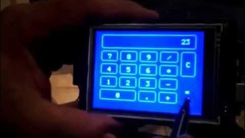 GCBasic Calculator a touch screen demo
