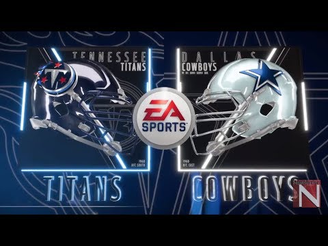 Tennessee Titans vs Dallas Cowboys Madden 19 Full Game Simulation