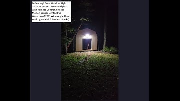 Tuffenough Solar Outdoor Lights 2500LM 210 LED Motion Security Lights with Remote Control