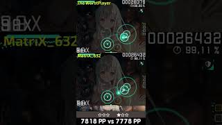 DUEL SHOW The WorstPlayer VS Matrix_632 - osu! tournament [Map 2] #osu #replay #osugame #stream