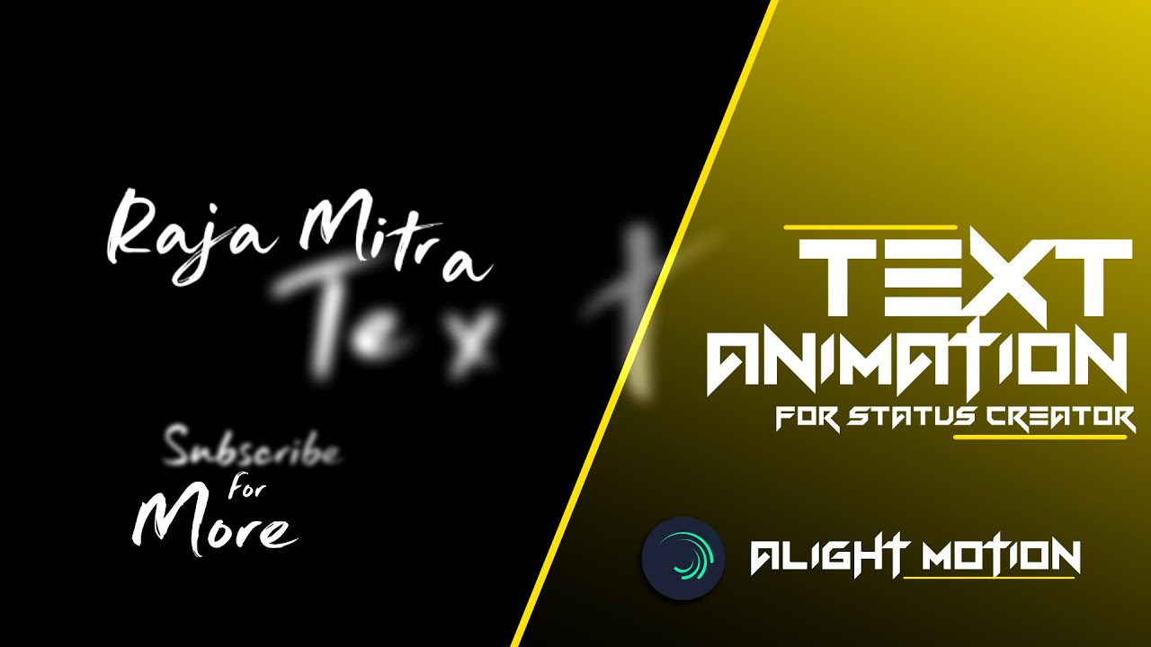 Alight Motion - TEXT ANIMATION | PRESET | RAJA EDITING