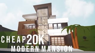 BLOXBURG | Cheap 20k mansion | Family roleplay home | Modern mansion | ROBLOX