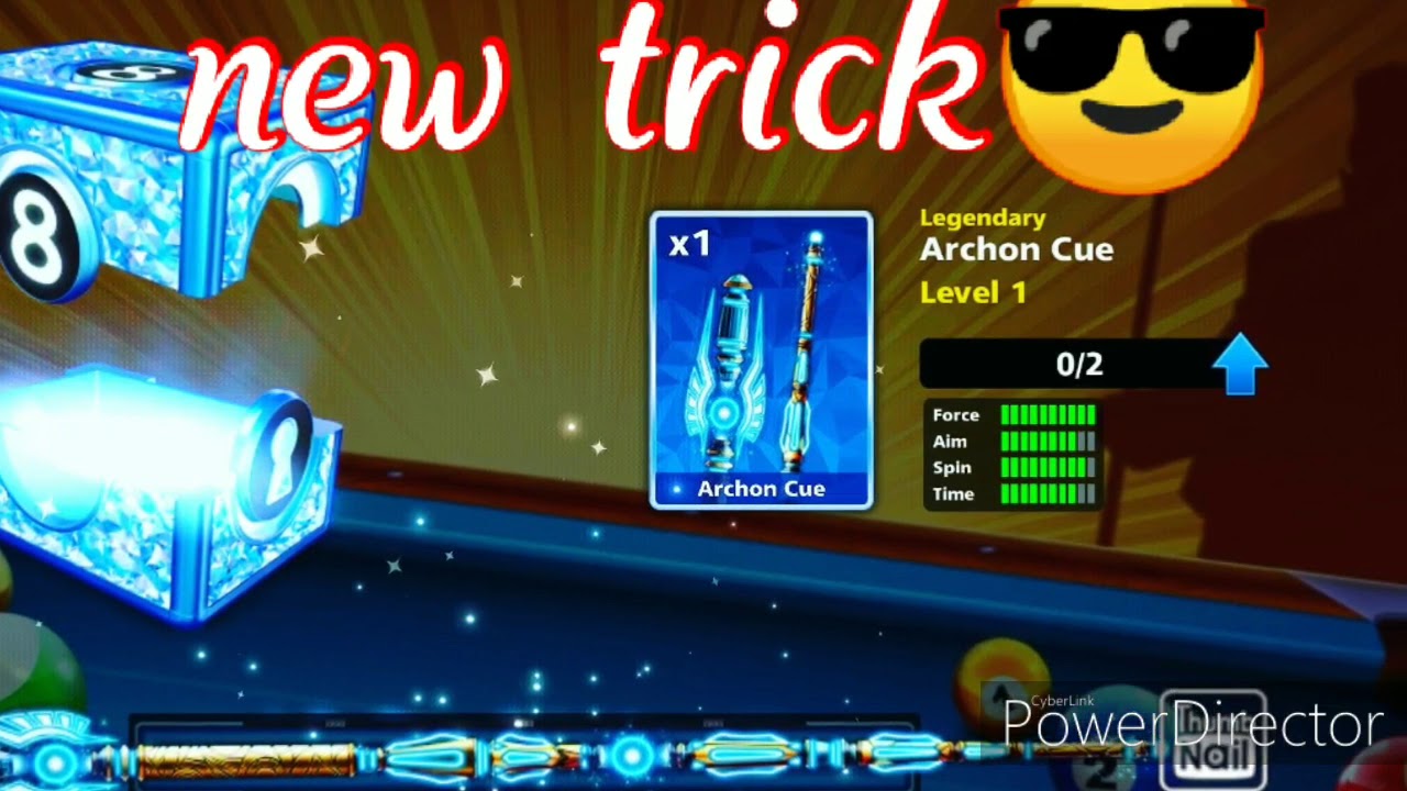 8eight ball pool new trick archon cue how to open 😱😎