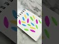 Easy aesthetic leaf doodle🍂✨simple, colorful Art#satisfying #trending #viralvideo