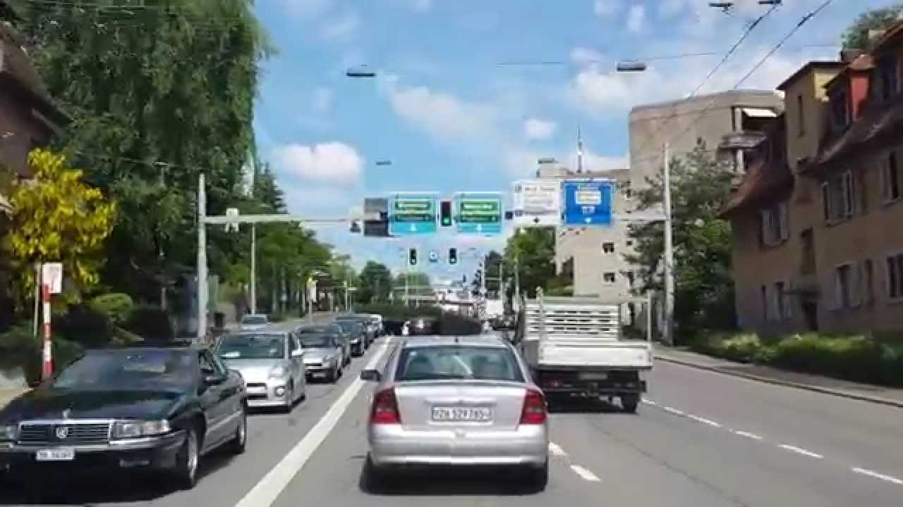 Samsung Galaxy S4 Video test 1080p / Driving from Zürich City to Zürich Airport