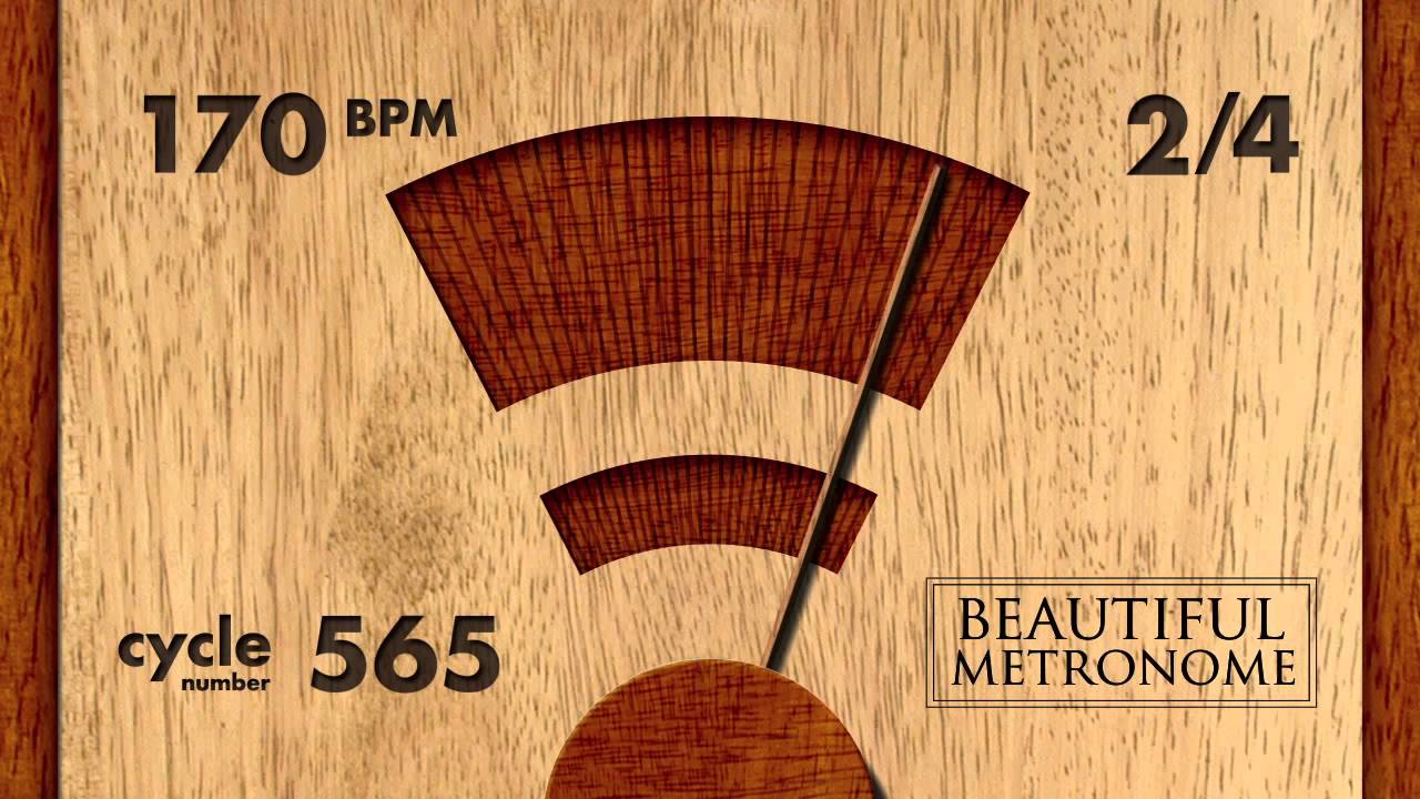 temporary 170 BPM 2/4 Wood Metronome HD