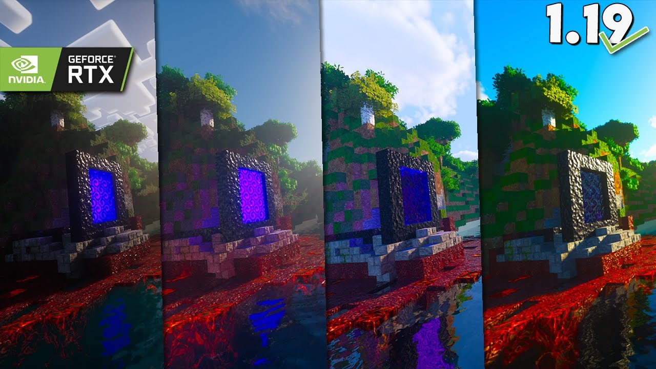 create high quality ray traced minecraft java edition images and footage