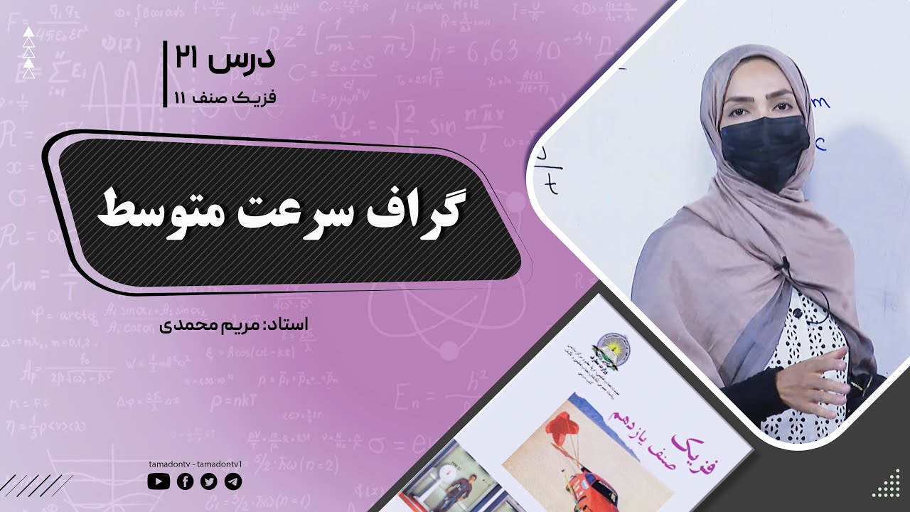 فیزیک صنف یازدهم- جلسه بیست ویکم- موضوع : گراف سرعت متوسط -25-6-1402