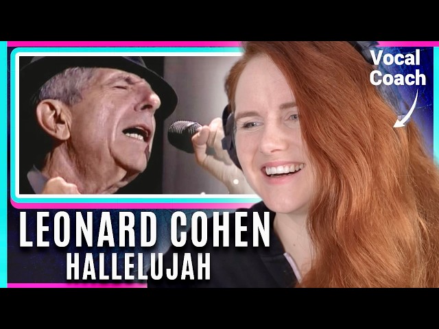 Singer or Poet? Vocal Coach reacts to and analyses Leonard Cohen - Hallelujah (Live In London) class=