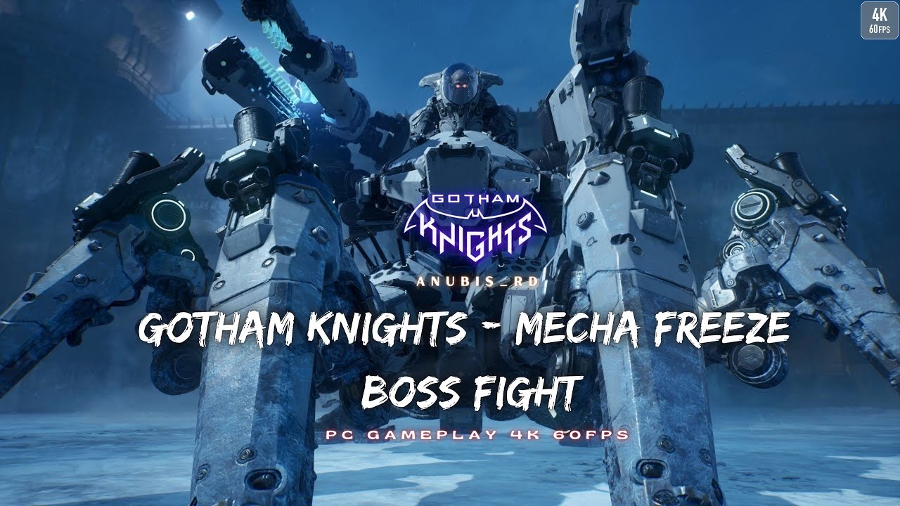 Gotham Knights: Mecha Freeze  Boss Fight | Hard Mode | (4k 60Fps)