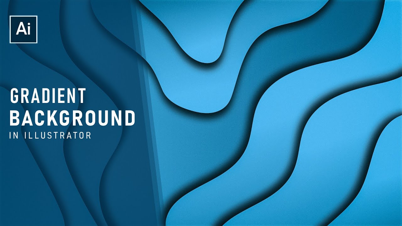 Design a simple gradient background in Illustrator - YouTube