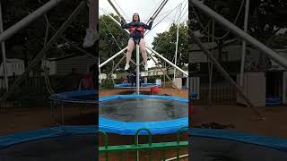Left Hanging On The Bungee Trampoline At Craig Tara July 2023