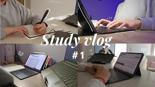 Estudia conmigo para mis exámenes | study vlog #1