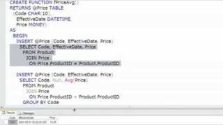 Creating Multi-Statement Table-Valued Funtions