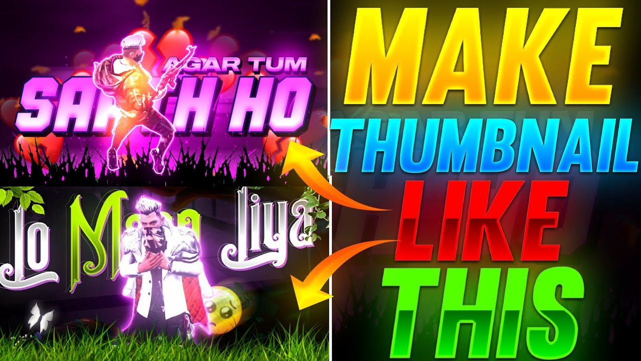HOW TO MAKE THUMBNAIL LIKE VASU 777, RUOK FF || FREE FIRE GFX PACK || FREE FIRE THUMBNAIL TUTORIAL ✨
