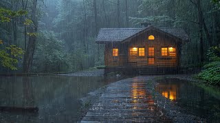 Sleep Well In 5 Minutes With Heavy Rain In The Forest | Relaxing Sounds For Sleeping And Meditating