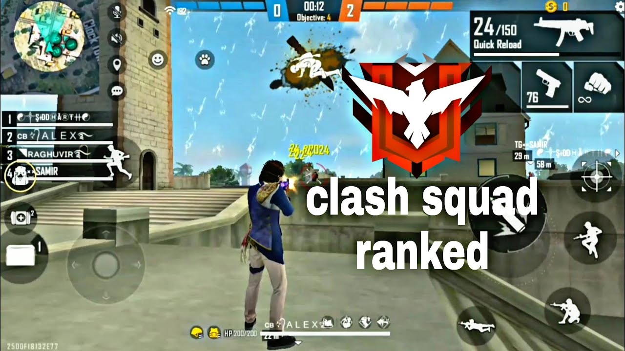 2022 Garena free fire - CS Ranked Gameplay | free fire clash squad | pic game | best game play