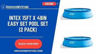INTEX 15ft x 48in Easy Set Pool Set 2 pack