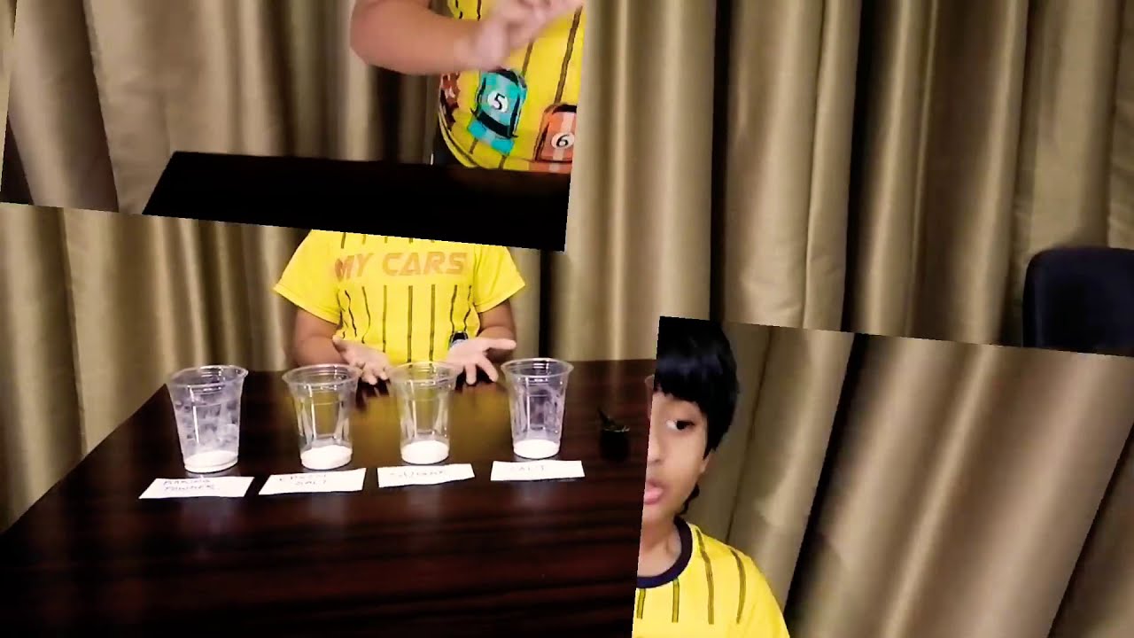 Solubility experiment || baking soda, epsom salt, sugar, salt || for kids