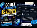 🔥 Comet AI Browser Review — Future of Browsing?