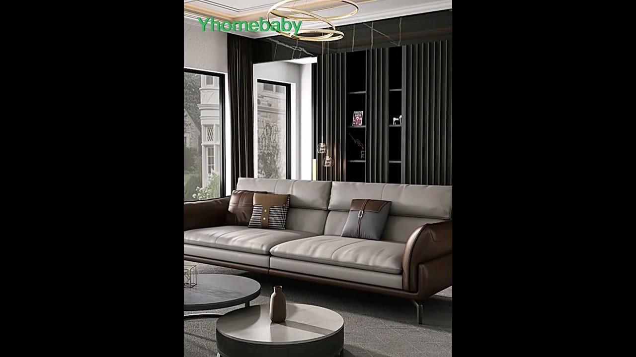 Leather Sofa Bedroom Top Layer Cowhide Sofa