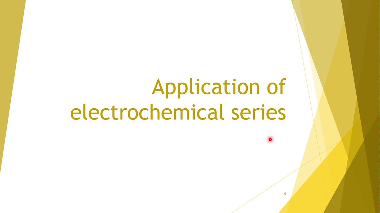 Application of Electrochemical series numerical solving tricks
