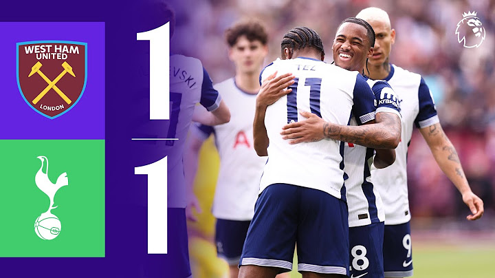 West Ham 1-1 Tottenham Hotspur | Premier League Highlights