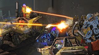 Halo 4 MCC - Big Team Legendary Slayer on Harvest vs Group