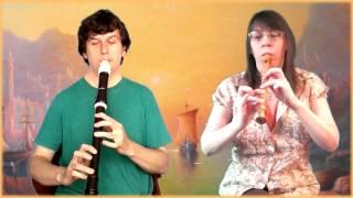 Video thumbnail of ""Into The West"  Duet Soprano and Tenor Recorders"