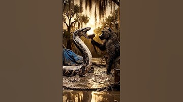 Primal Battle: Baboon Titan VS Giant Python in the Everglades