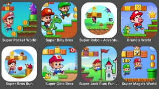 Amazing Super Mario Like Games: Bruno's World, Super Pocket World, Super Billy Bros, Super Robo screenshot 2