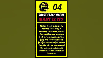 CRCST Flash Card #8 | #spd #sterileprocessing #thesterileguy