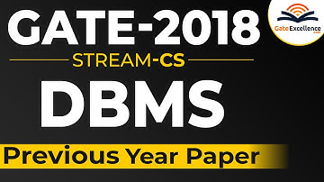 DBMS- Question & Solutions - Year 2018 | GATE Computer Science | GateExcellence