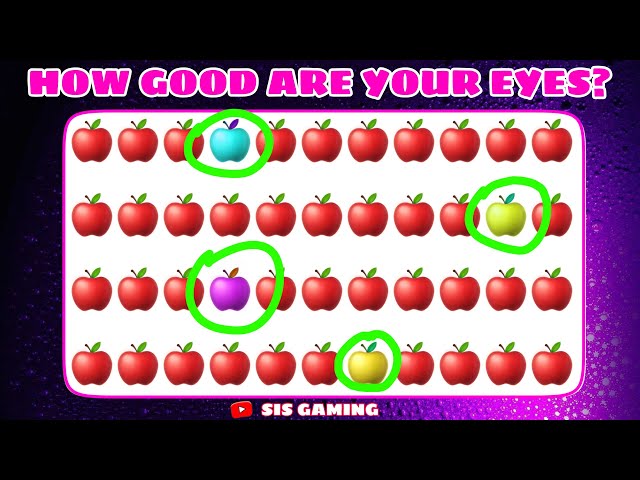 How Good Are Your Eys? Find The Odd Emoji OUT #howgoodareyoureyes #spotthedifference #emojichallenge class=